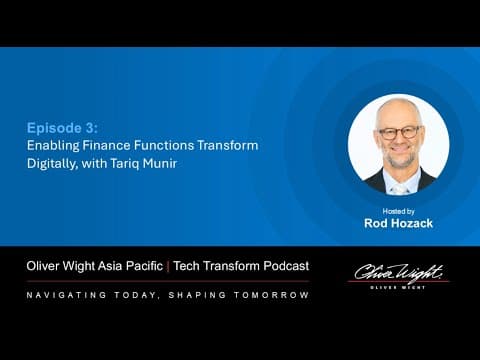 Tariq Munir on enabling finance functions to transform digitally